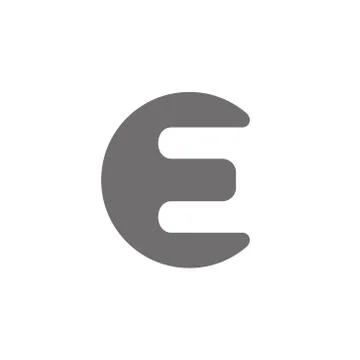 Letter E Logo Concept Icon. Vector 库存插图