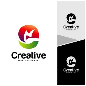 Letter E Logo Design Concept Vector, Initial E Logo Template, Icon Symbol Stock Illustration