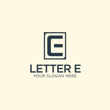 Letter E logo design for your company or business Stock Illustration