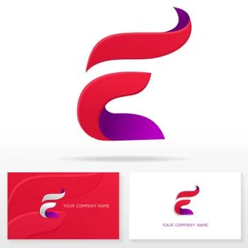 Letter E logo icon design template. Business card templates Stock Illustration