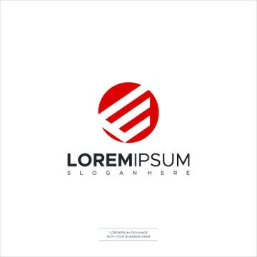 Letter E logo icon design template elements. Vector Template Design Stock Illustration