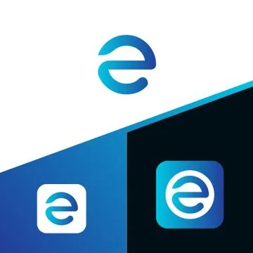 Letter E logo icon design template elements イラスト素材