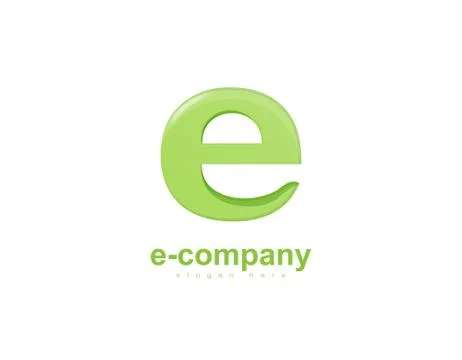 Letter E logo Stock Illustration