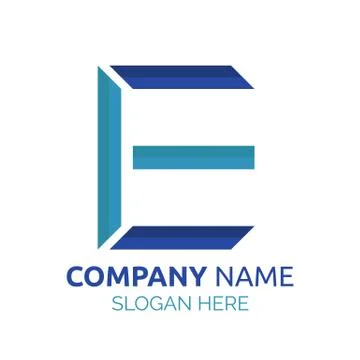 Letter E logo Stock Illustration
