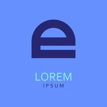 Letter E logo Stock Illustration