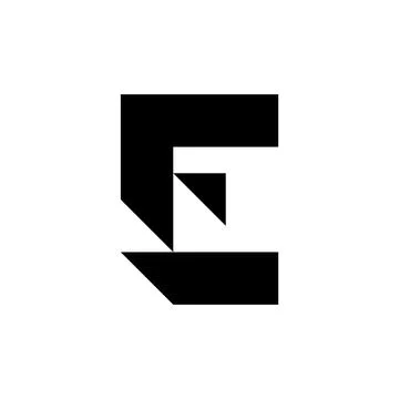 Letter E logo Stock Illustration