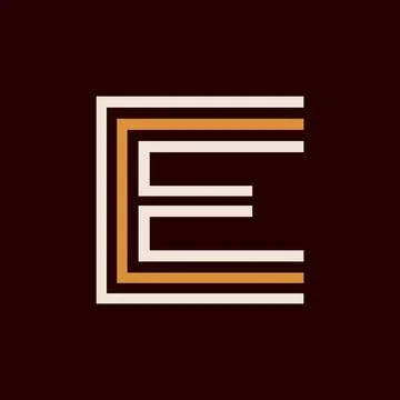 Letter E logo Stock Illustration