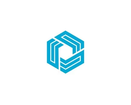 Letter E logo line design abstract Stock Illustration