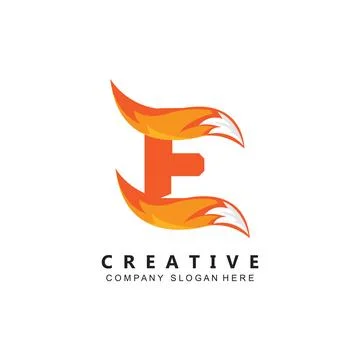 Letter E logo vector with gradient color, icon concept Illustrazione stock