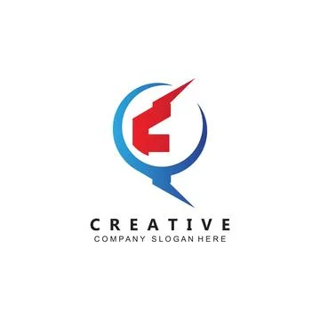 Letter E logo vector with gradient color, icon concept Stock Illustration