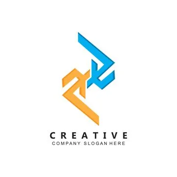 Letter E logo vector with gradient color, icon concept Stock Illustration