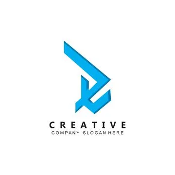 Letter E logo vector with gradient color, icon concept Stock Illustration