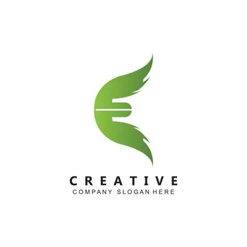 Letter E logo vector with gradient color, icon concept Stock Illustration