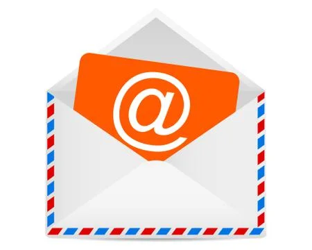Letter to the e-mail symbol Stock Illustration