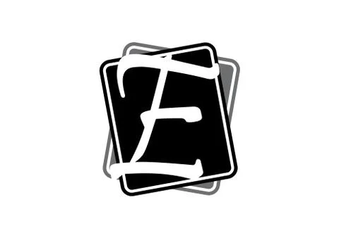 Letter E Modern Solution Stock-Illustration