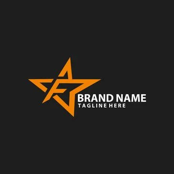 Letter E with star racing logo design vector Stock Illustration