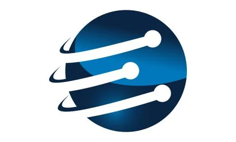 Letter E Technology Ilustración de archivo