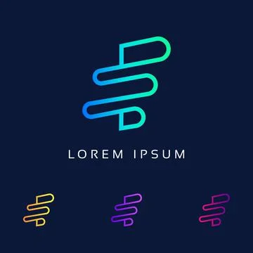 Letter E Technology logo icon design template elements vector sign. alphabet イラスト素材