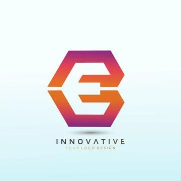Letter E vector logo design template idea and inspiration Stock Illustration