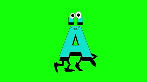 Letter EA walking in the alphabet Stock Footage 242746532