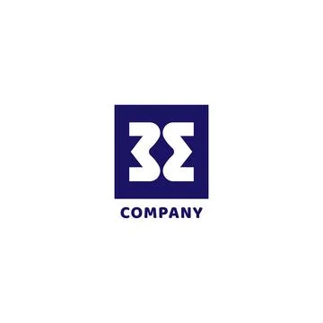 Letter EB Alphabetic Logo Design Template, Initial Logo Concept Stock Illustration