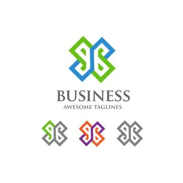 Letter EB logo style Stock Illustration