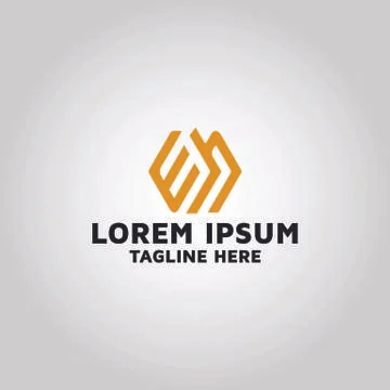 Letter EH initial EH Vector logo design idea Stock Illustration