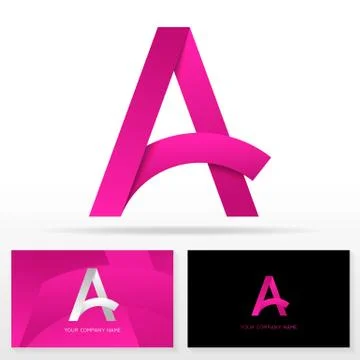 Letter A emblem design - Stock vector logo template. Stock Illustration