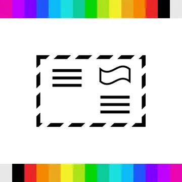 Letter envelope icon stock vector illustration flat design Ilustração Stock