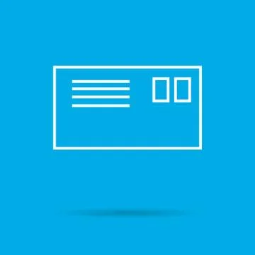 Letter in envelope Stock Illustration