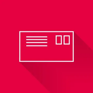 Letter in envelope 스톡 일러스트