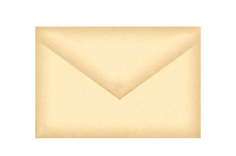 Letter envelope isolated on white Foto stock