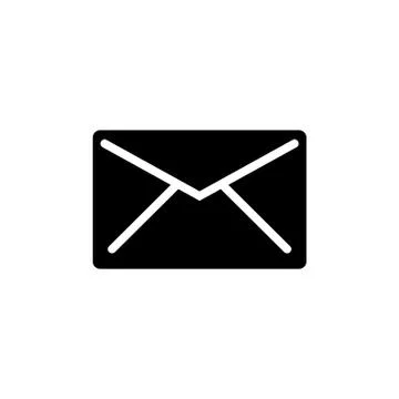 Letter, Envelope Mail, Correspondence Flat Vector Icon Stock Illustration