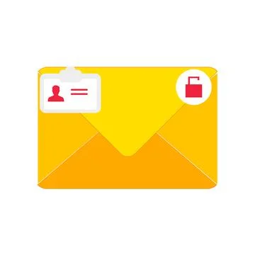 Letter envelope with paper document vector illustration Stock Illustration