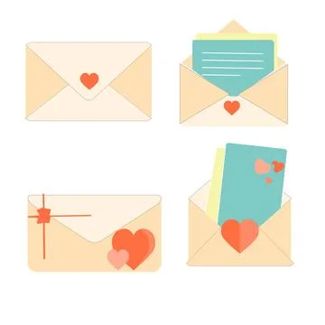 Letter envelope with paper document vector illustration Stock Illustration