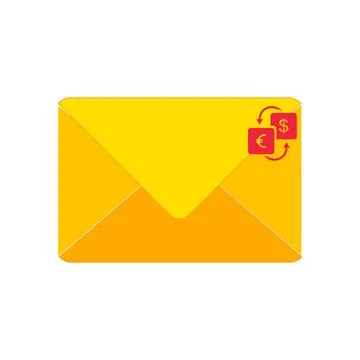 Letter envelope with paper document vector illustration Illustrazione stock