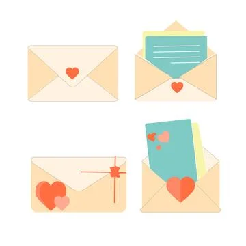 Letter envelope with paper document vector illustration Stock Illustration