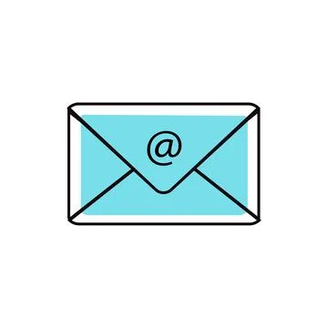 Letter envelope with paper document vector illustration Stock Illustration