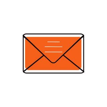 Letter envelope with paper document vector illustration Stock Illustration