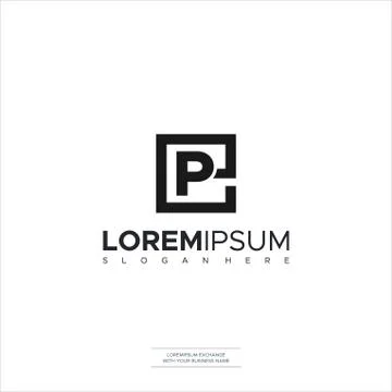 Letter EP or PE logotype company name design. vector logo for business and co Stock Illustration