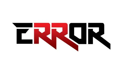 Letter error design vector symbol Stock Illustration