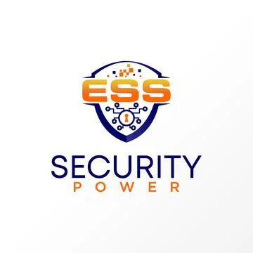 Letter ESS logo vector. Security design abstract concept. Illustrazione stock