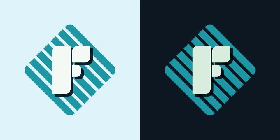 Letter F emblem Stock Illustration