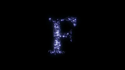 Letter F Fire Work Stock Footage 102818575
