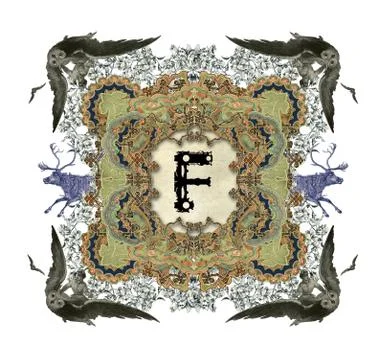 Letter f. Stock Illustration