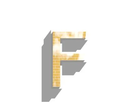 Letter F Illustrazione stock