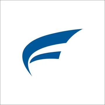 Letter F logo design vector initials f logo vector Stock Illustration