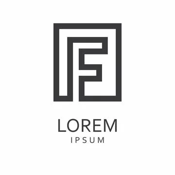 Letter F logo Stock Illustration