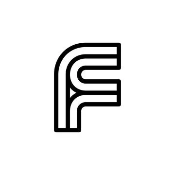 Letter F logo Stock Illustration