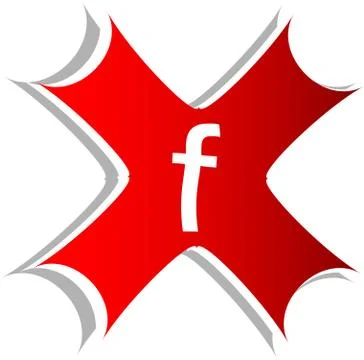 Letter F in the web button. web icon logo design template elements Stockillustratie